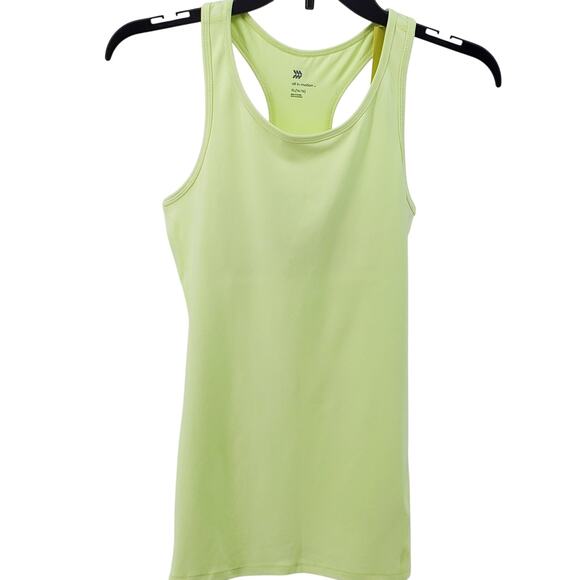 All In Motion Womens XL 14/16 Lime Yellow Moisture Wicking Racerback Tank New - Picture 1 of 6